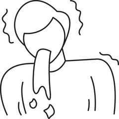 vomiting  icon 