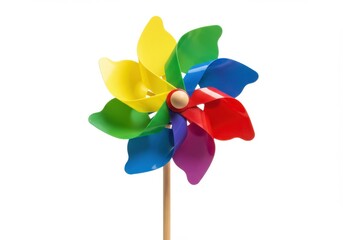 Colorful pinwheel toy vibrant rainbow