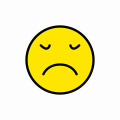 Sleepy Mood icon vector sign