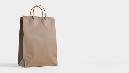 Elegant Paper Bag Packaging Design with Product Showcase and Branding Space