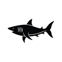 Fototapeta premium shark silhouette art