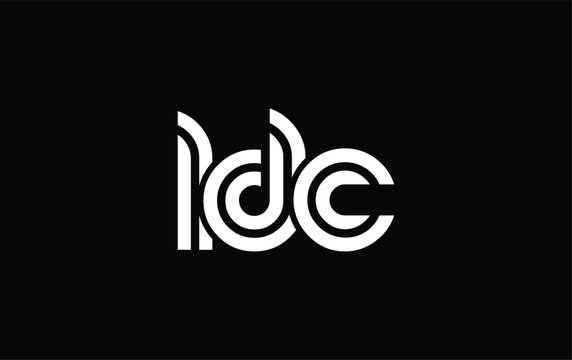 LDC Creative Unique Modern Letter Logo Design. Stylized logo featuring a unique letter design, presenting abstract minimalist aesthetics and modern appeal.