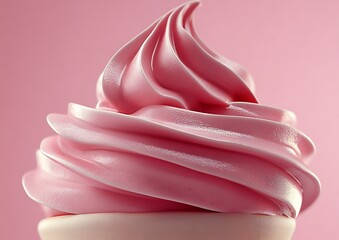 Pink Ice Cream Cone Close-up (1)