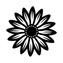 black eyesusand flower icon, black eyesusand flower line art - simple line art of black eyesusand flower, perfect for black eyesusand flower logos and icons