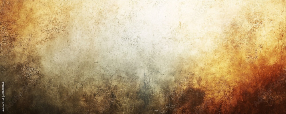 Poster abstract grunge golden wall background showing gradual color change