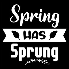 spring has sprung