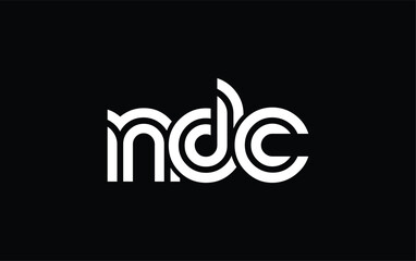 NDC Creative Unique Modern Letter Logo Design. Stylized logo featuring a unique letter design, presenting abstract minimalist aesthetics and modern appeal. © Mahamud