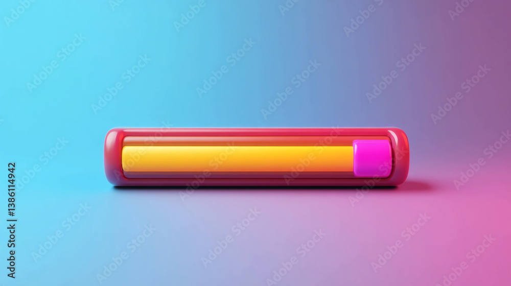 Poster downloading progress bar loading icon ui ux design element graphic resource for website and app desi