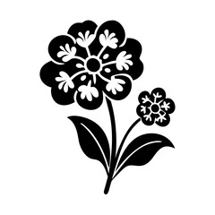 swee alyssumt flower icon, swee alyssumt flower line art - simple line art of swee alyssumt flower, perfect for swee alyssumt flower logos and icons © Saedul