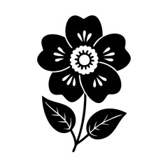 veronica speedwell flower icon, veronica speedwell flower line art - simple line art of veronica speedwell flower, perfect for veronica speedwell flower logos and icons