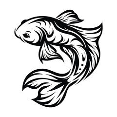 Ornate Fish With Intricate Black Markings