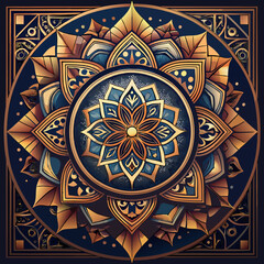 “Elegant black and white mandala design featuring intricate floral and paisley-inspired patterns. The symmetrical artwork radiates a sense of balance and harmony, making it ideal for coloring books