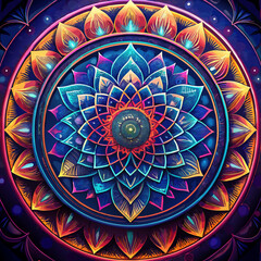 “Elegant black and white mandala design featuring intricate floral and paisley-inspired patterns. The symmetrical artwork radiates a sense of balance and harmony, making it ideal for coloring books