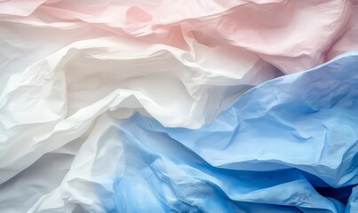 Obraz premium Pastel Dream: Abstract Texture of Draped Fabric in Soft Hues
