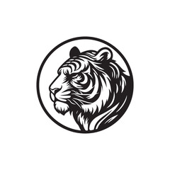 tiger head silhouette