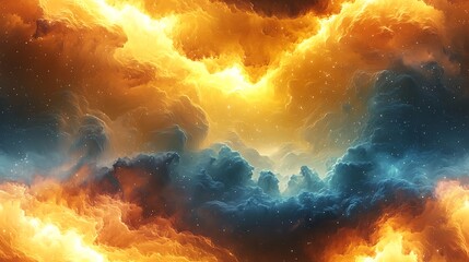 Abstract cosmic nebula texture, swirling deep-space clouds, vibrant colors, ethereal lighting, seamless design, high-resolution, glowing celestial atmosphere