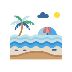  Beach Icon for Summer Vacations