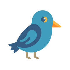  Cute Bird Icon for Children's Illustration