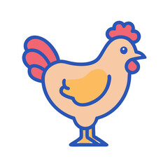  Chicken Icon for Food and Cuisine