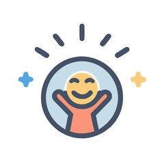  Vibrant Joy Icon for Celebratory Themes
