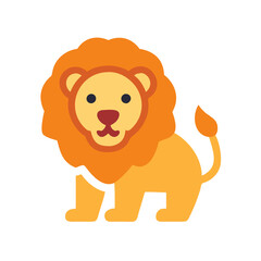 Obraz premium Majestic Lion Icon for Wildlife Themes