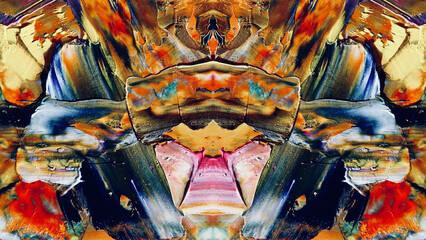 Fototapeta premium Abstract art background . Hand painting artwork on canvas .