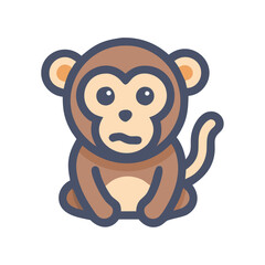 Charming Monkey Icon for Jungle Adventures