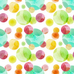 seamless background with colorful balls, circle. 