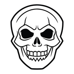 Fototapeta premium human skull vector