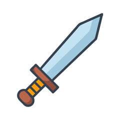Obraz premium Charming Sword Icon for Kids' Stories