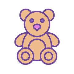  Whimsical Teddy Bear Icon for Joyful Themes