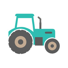  Colorful Tractor Icon for Kids' Play