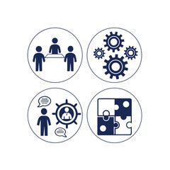 Modern Business Vector Icons set 