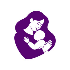 Mother and Daughter Symbol of Love and Care