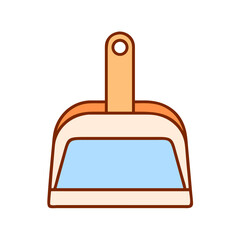 Obraz premium Cartoon Dustpan Cleaning Tool, Home Cleaning Supplies