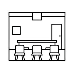 vector illustration of a classroom icon