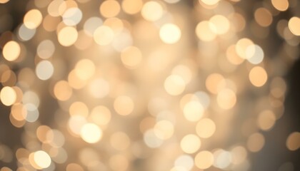 Obraz premium Abstract Golden Bokeh Lights Background, Festive Sparkle