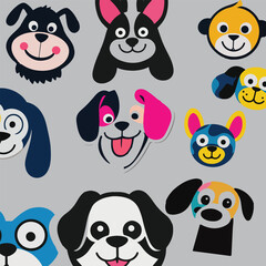 Multiple Animals Stickers, Multiple Cat sticker , multiple dog sticker , multiple monkey stickers.. 