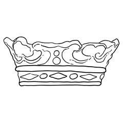 Crown of twelve stars drawing, represent the twelve apostles, and symbol of Saint Mary exalted status as the Queen of Heaven. Representation of Mary's purity and her sinlessness, mother of Jesus.