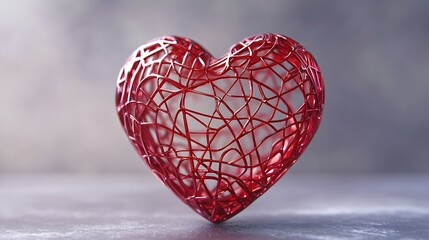 Fototapeta premium Whimsical nine heart design featuring vivid colors and heart-inspired elements image