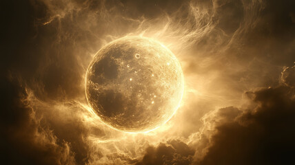Solar flares light up the sun's vibrant surface in a cosmic scene