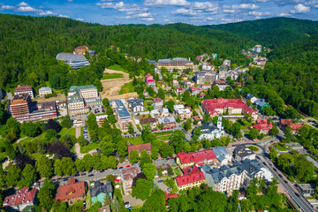 Krynica-Zdrój z lotu ptaka. © Jacek