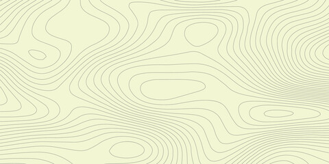 Abstract light orang color geometric vector illustration wavy black and white contour line topographic design.