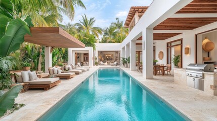 Luxurious Tropical Pool House