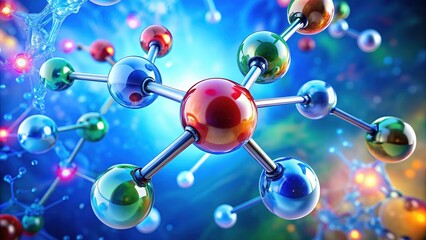 Oxygen Molecule Structure, Scientific Illustration, Chemistry