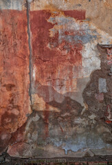 Cracked vintage wall with textured surface