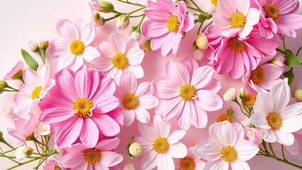Fototapeta premium Pastel Floral Arrangements for Brand Identity Inspiration