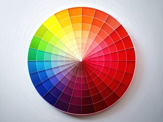Obraz premium Red Color Wheel, Hue Spectrum, Color Theory