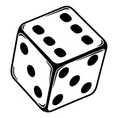 vector illustration of a dice
