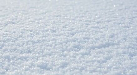 Obraz premium Sparkling Winter Snow Texture: Close-Up View of a Snowy Landscape AI Generated